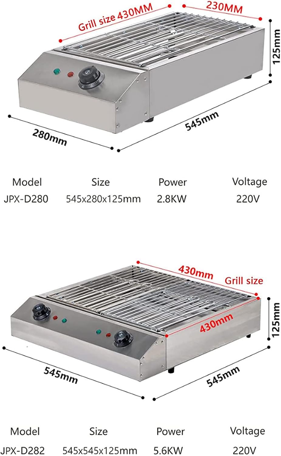 KnoRRs Electric Table Top Griddle, Electric Smokeless Portable BBQ Barbecue Grill Indoor Cooking Grill with Water Filled Drip Tray Temperature Control, Kebab Grill, Safe Griddle for Indoor (Big)