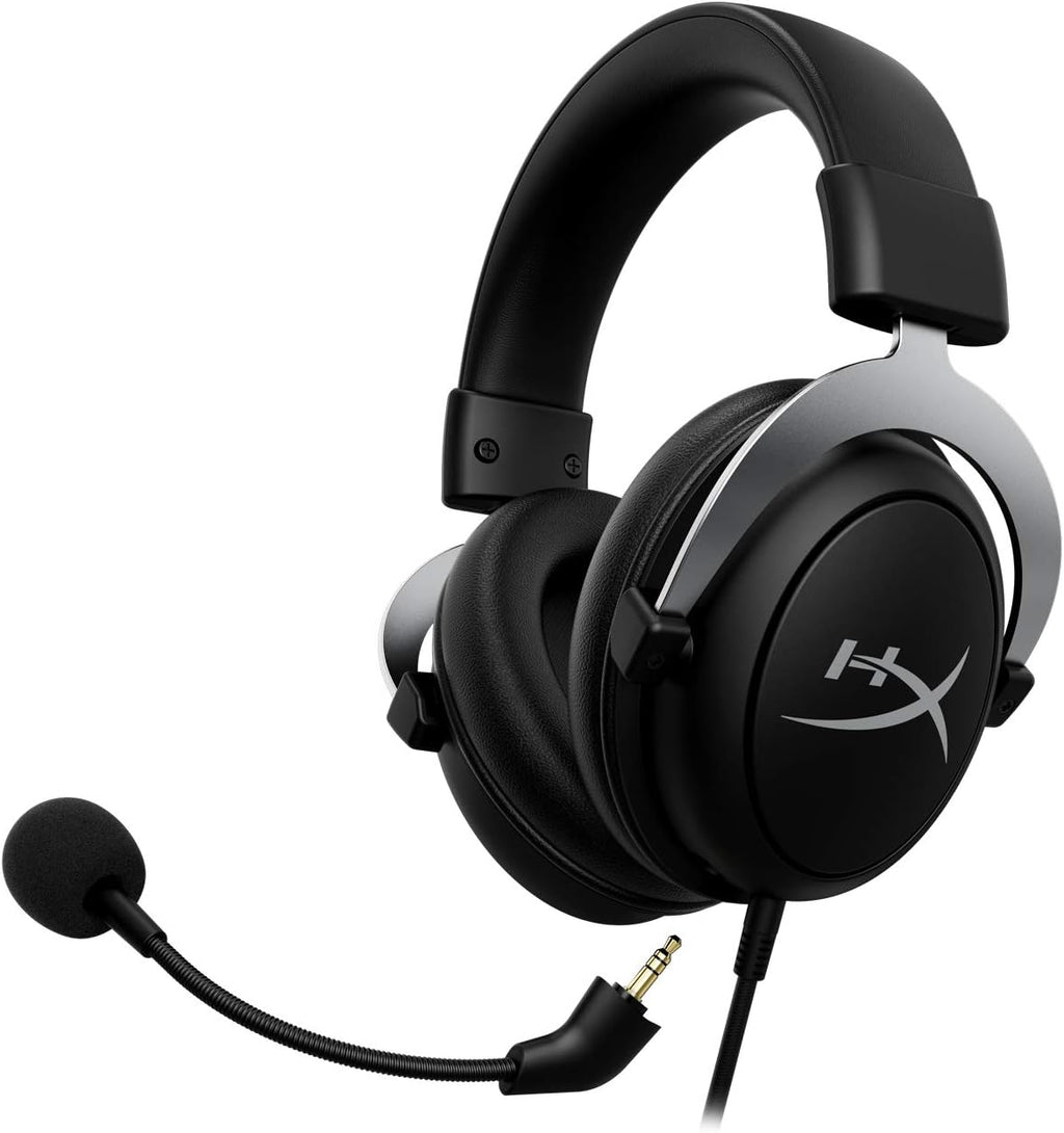 HyperX CloudX,Official Xbox Licensed Gaming Headset,Compatible with Xbox One and Series X|S,Memory Foam Ear Cushions,Detachable Noise-Cancelling Mic,in-line Audio Controls,Black/Silver,(Pack of 10)