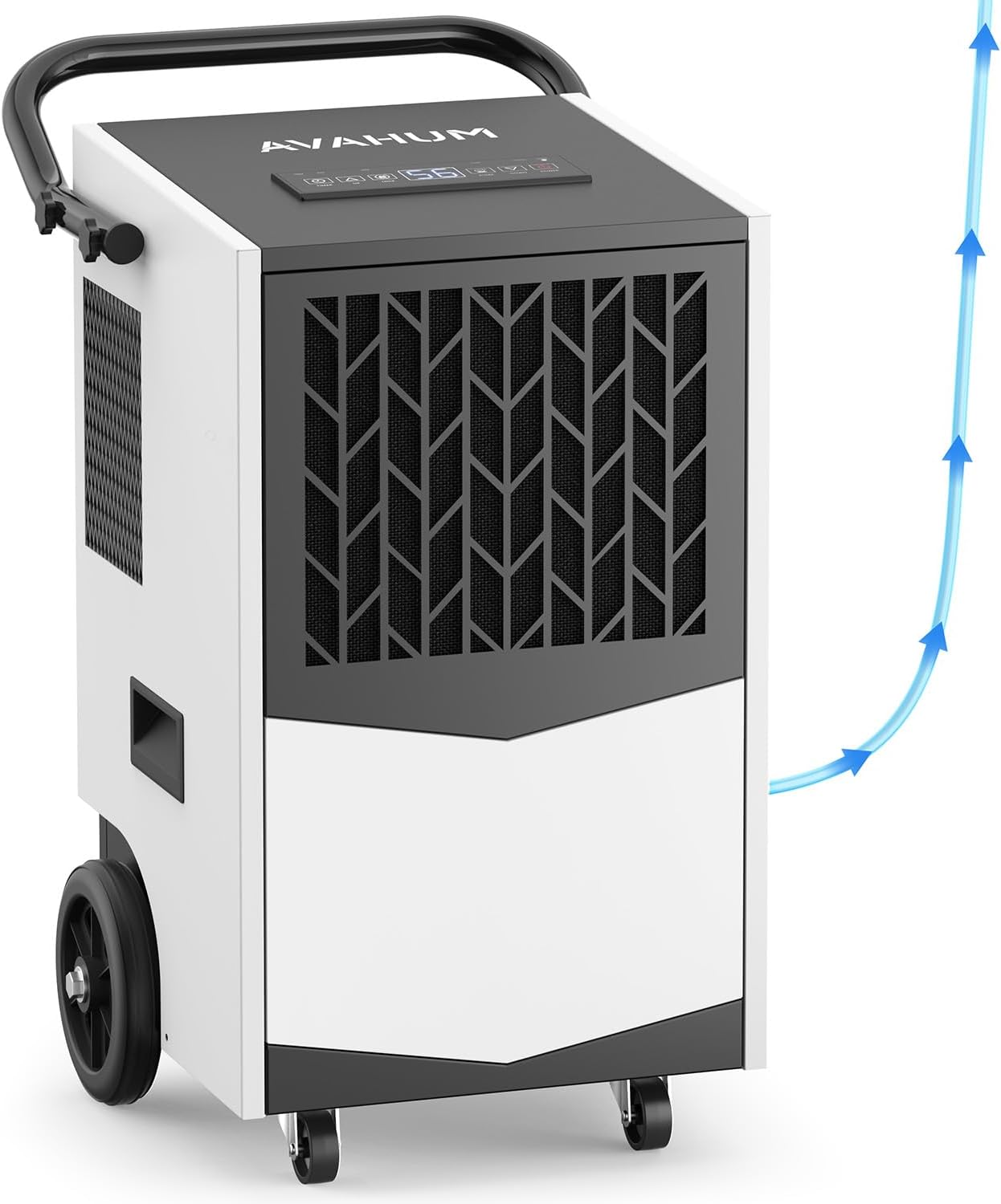 Commercial Dehumidifier with Built-in Pump 160 Pint Industrial Dehumidifier for Basement & Warehouse, 7500 Sq.Ft Large Dehumidifier with Drain Hose, Auto Defrost, 24H Timer, Auto Restart