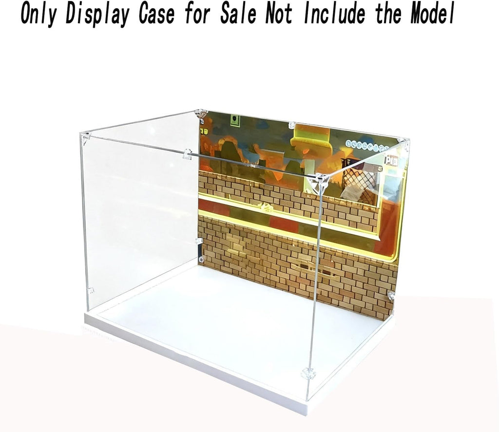 WICUS 3mm Acrylic Display Case for Lego 71411 Mighty Dustproof Clear Display Box(NOT Included The Model)