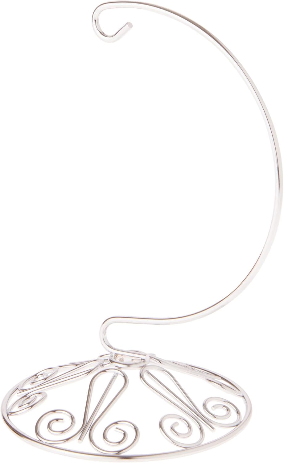 Bard's Ornate Silver Ornament Stand, Small, 6' H x 4' W x 4' D, Pack of 12