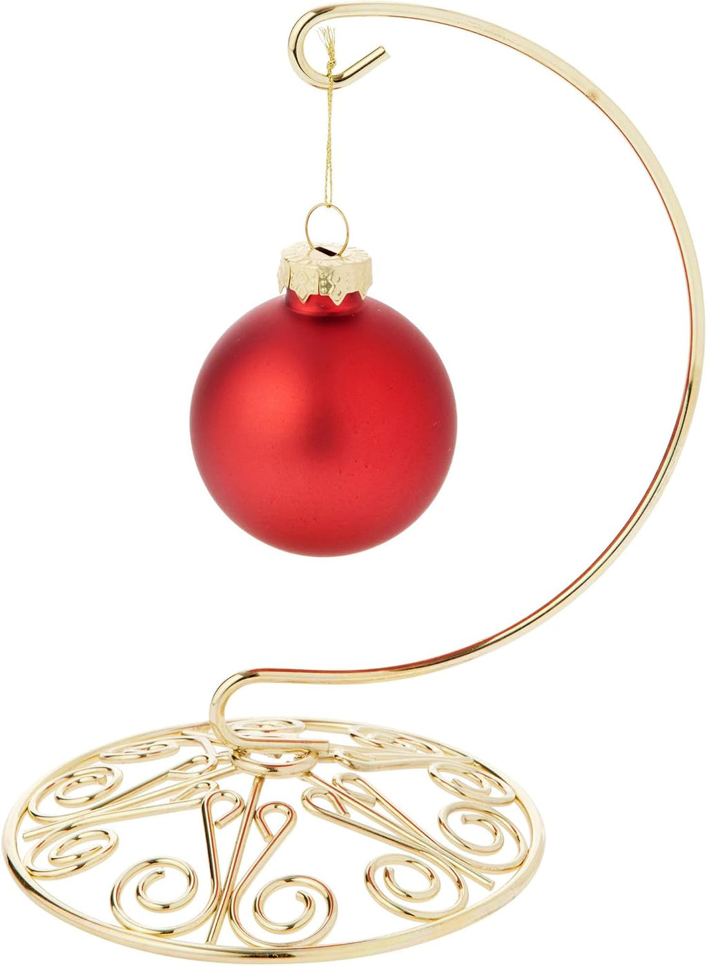 Bard's Ornate Gold-toned Ornament Stand, Small, 6' H x 4' W x 4' D, Pack of 12