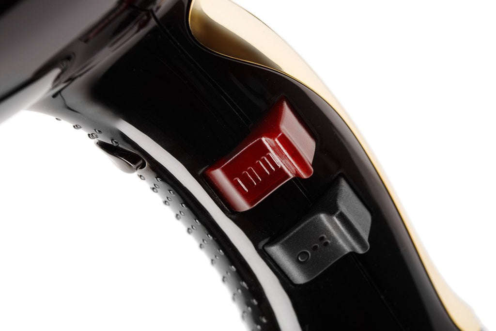 Elchim 3900 Healthy Ionic Ceramic Professional Hair Dryer with Powerful Airflow and Low EMF Technology - Black & Gold