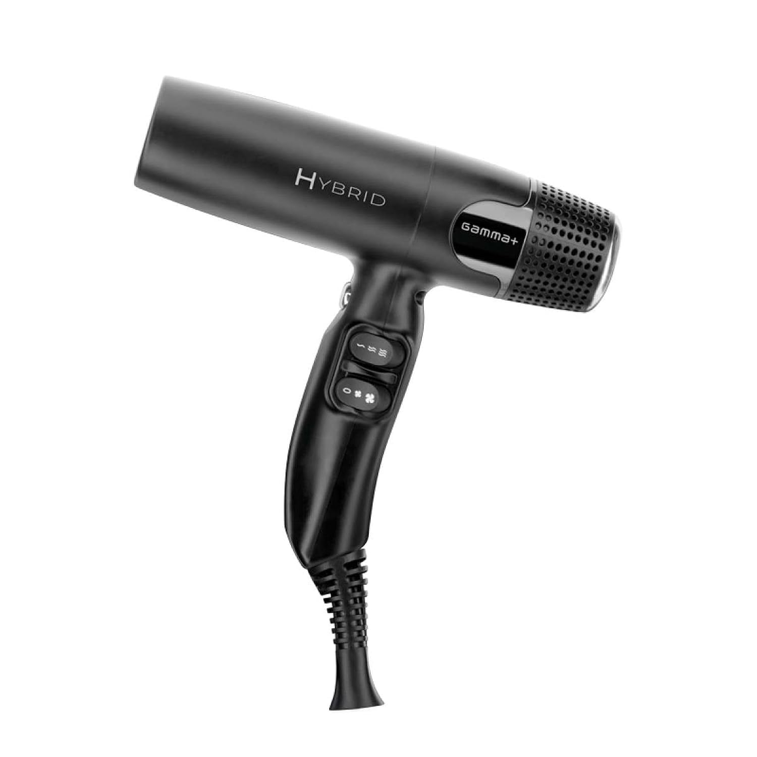 GAMMA+ Hybrid Professional Hair Dryer Lightweight, Ionic Technology, Low Noise with 2 Nozzles and Diffuser