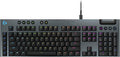 Logitech G915 X Low-Profile Wired Mechanical Gaming Keyboard, Double-Shot PBT Keycaps, Fully Programmable Keys, RGB Lighting, Aluminum Finish, GL Red Linear Switches - PC/Mac