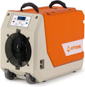 180 Pint Commercial Dehumidifier with Pump for Large Basements & Crawl Spaces, Continuous Drain Dehumidifier up to 6,000 Sq.Ft, Auto Defrost, Memory Restart, Digital Control, with Wheels