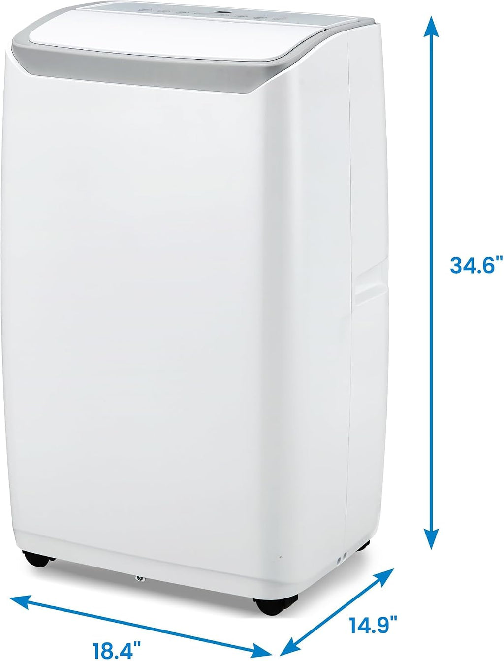 12000 BTU Portable Air Conditioners, for Rooms Up to 550 Sq.Ft. 3-In-1 AC with Fast Cooling, Dehumidifier & Three Speed Fan, 24H Timer and Remote Control, Ultra Quiet for Bedroom, White