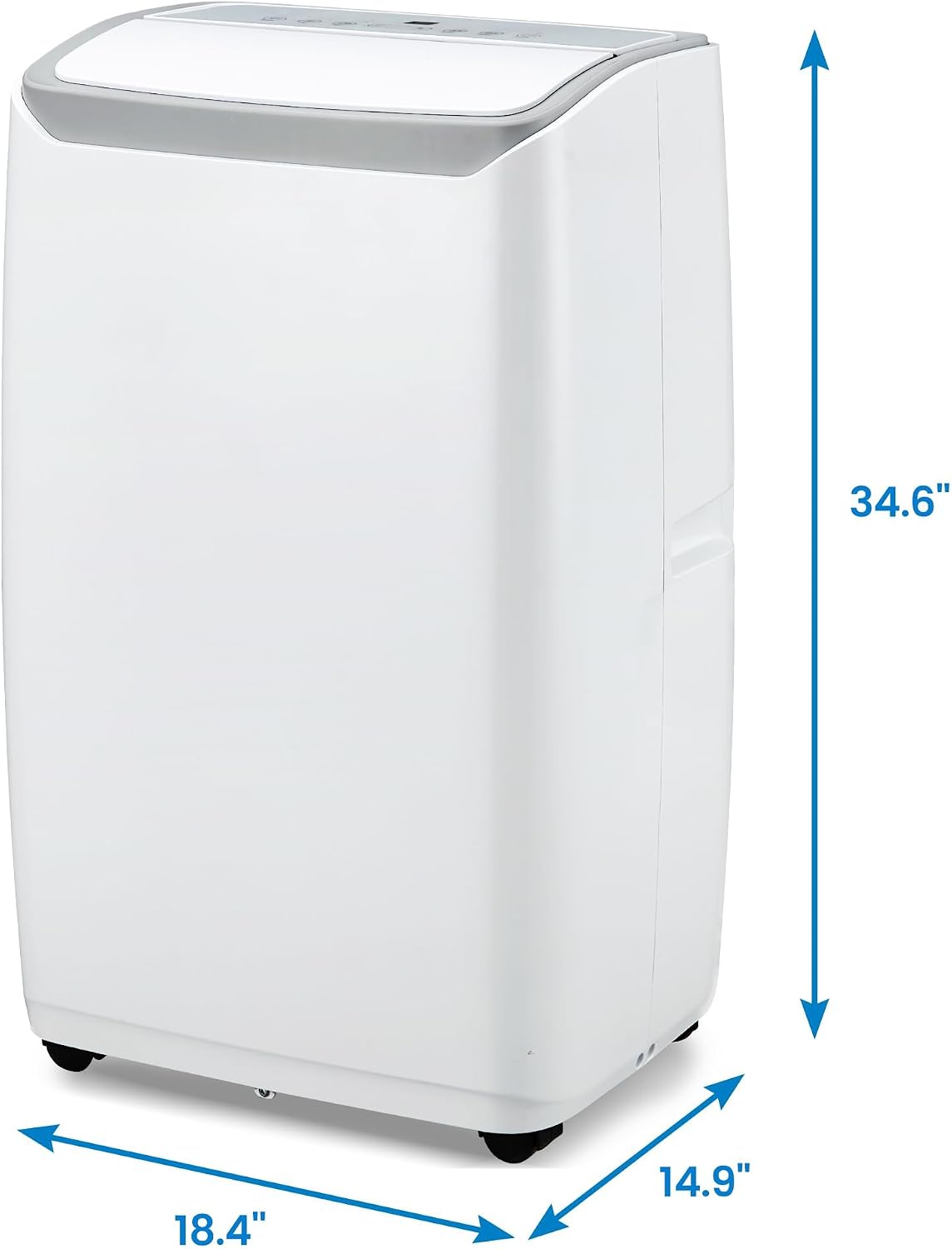 12000 BTU Portable Air Conditioners, for Rooms Up to 550 Sq.Ft. 3-In-1 AC with Fast Cooling, Dehumidifier & Three Speed Fan, 24H Timer and Remote Control, Ultra Quiet for Bedroom, White