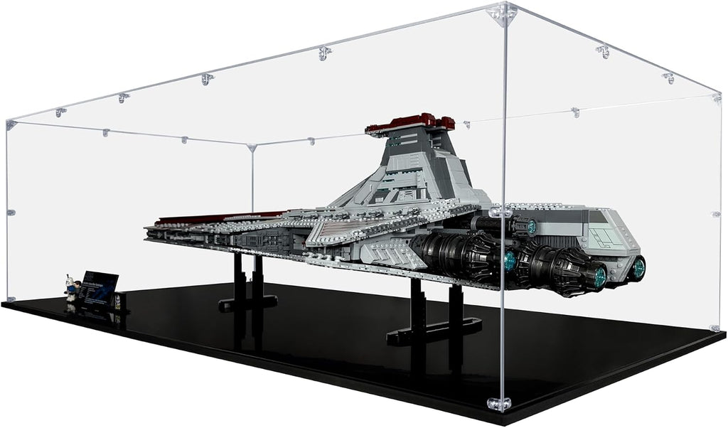 Acrylic Display Case for Venator-Class Republic Attack Cruiser #75367, Dustproof Display Case (Case Only)