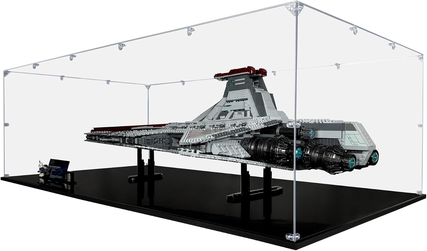 Acrylic Display Case for Venator-Class Republic Attack Cruiser #75367, Dustproof Display Case (Case Only)