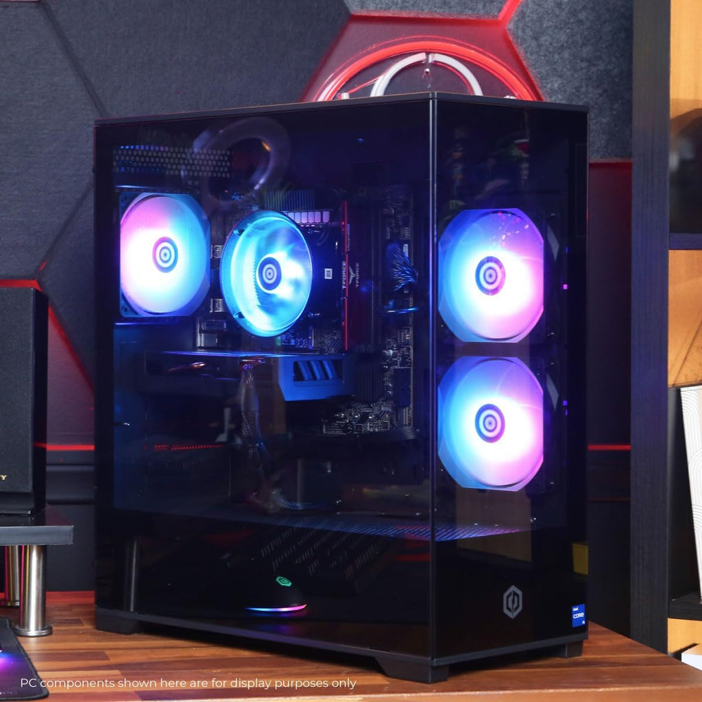 CYBERPOWERPC Gamer Master Gaming PC, AMD Ryzen 5 5500 3.6GHz, Radeon RX 6400 4GB, 16GB DDR4, 500GB PCIe Gen4 SSD, WiFi Ready & Windows 11 Home (GMA3100A)