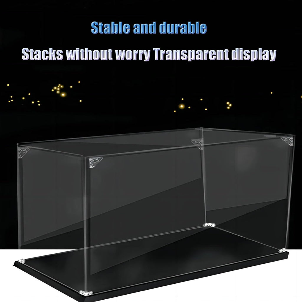 Acrylic Display Case for Lego 76968 Dinosaur Fossil Tyrannosaurus Rex, Dustproof Box, Storage Box, Transparent Box, Display Box Compatible with 76968 (Box Only) (Painted Background B)