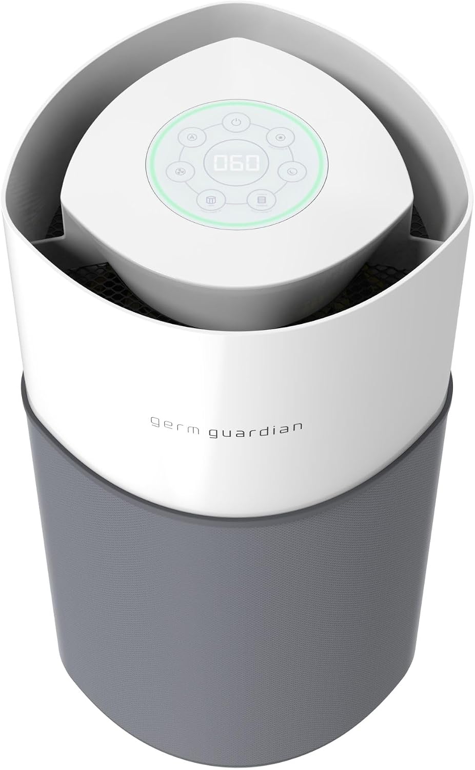 GermGuardian AirSafe+ XL Air Purifier for Home, 360° True HEPA Filter, UV-C Light, Air Quality Monitor, For Large Rooms Up to 1680 Sq Ft, Removes Smoke, Dust & Pet Dander, Gray/White, AC3200