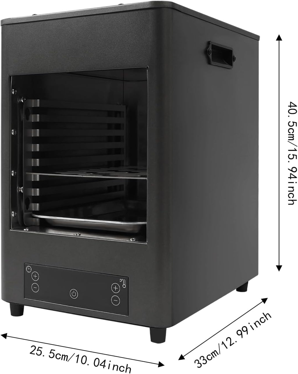 110V Electric Infrared Steak Broiler 1700W Indoor Smokeless Steak Oven Stainless Steel Steak Grill with 10-Tier Adjustable Rack Kitchen Counter Steak Cooker for BBQ, Toast, Pizza, Time&Temp Adjustable