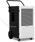 168 Pints Commercial Dehumidifier with Pump and Drain Hose for Basements Home and Large Spaces