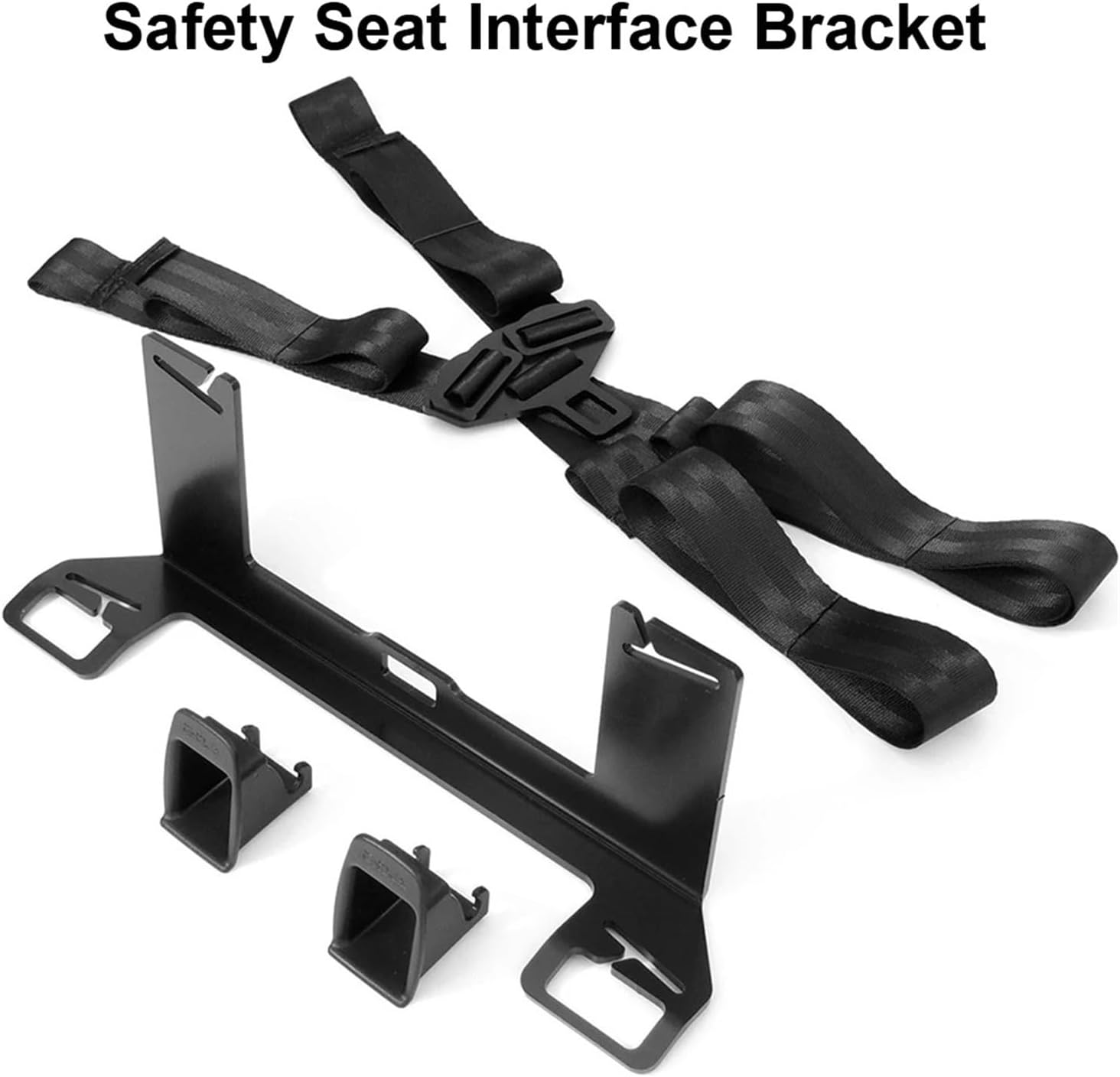 Latch Seat Car Accessories Compatible for Various Models Car Steel Latch Chair Belt Connector Auto Seat Belt Bracket Buckle Connector Car Child Safety Seat Belt