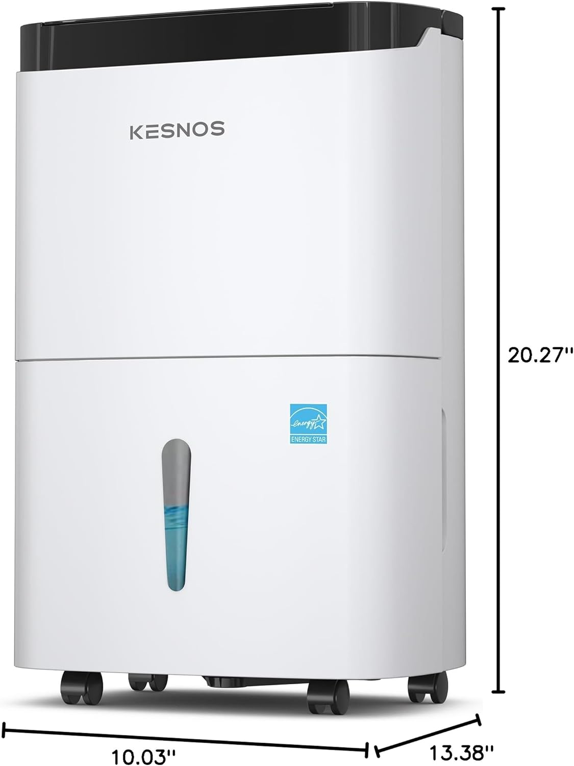 Kesnos 80 Pints 2025 Energy Star Dehumidifier for Home & Basement with Drain Hose, Ideal for Large Spaces up to 5,500 Sq. Ft., Featuring Auto Defrost & Self-Drying Function