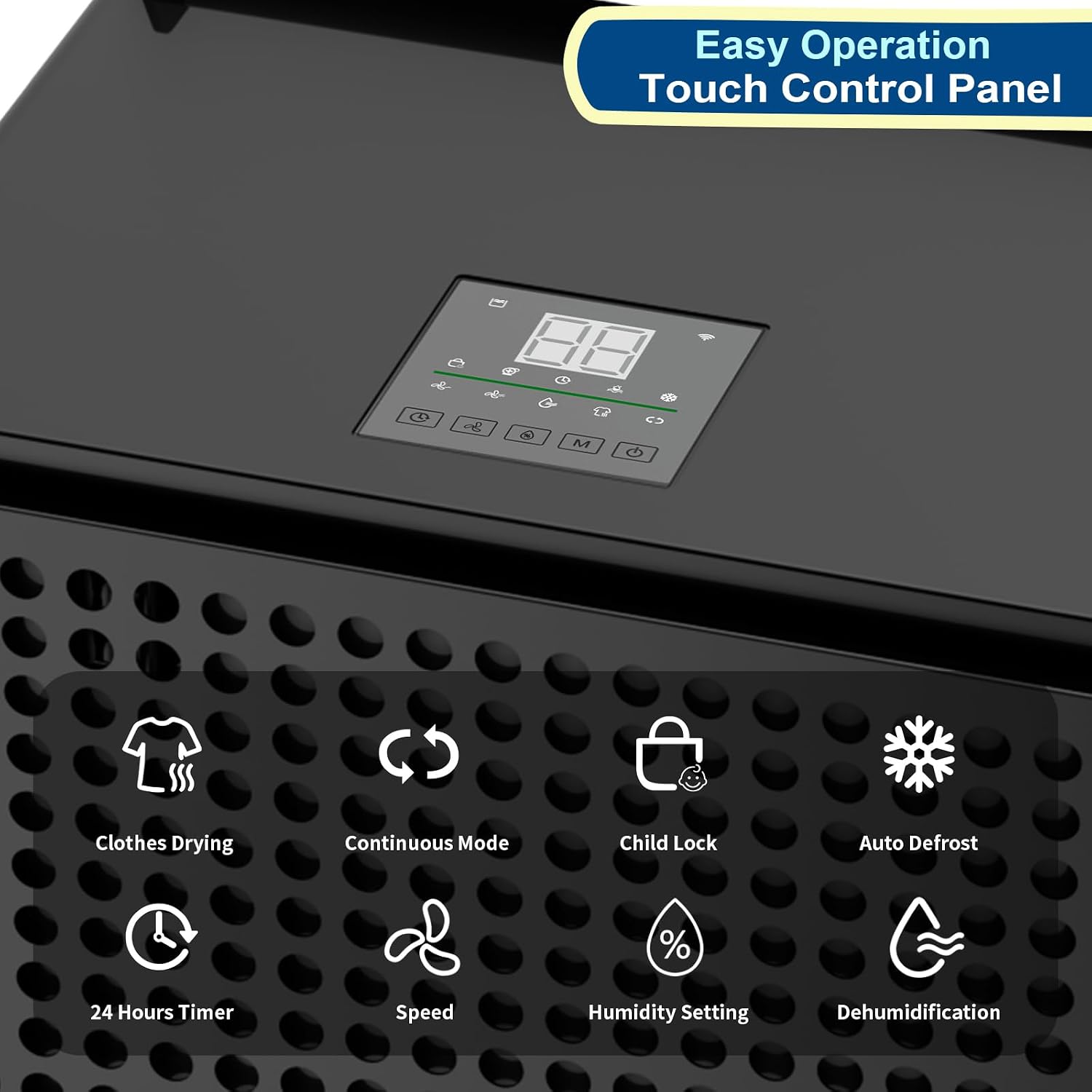 150 Pints Commercial Dehumidifier for Basement with Pump and Drain Hose, Up to 6,500 Sq.Ft for Garage, Large Space, Warehouse, Powerful Humidity Removal, Auto Defrost
