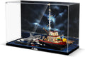 Acrylic Display Case for Lego Jaws Set, Dustproof Display Box Compatible with Lego 21350 (ONLY Box, NOT Model) Clear Acrylic Plate with Base & HD Painted