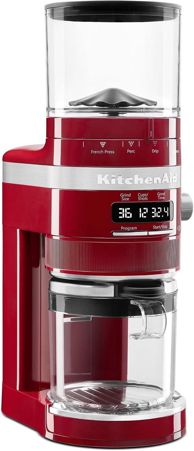 KitchenAid Burr Coffee Grinder - KCG8433 - Empire Red