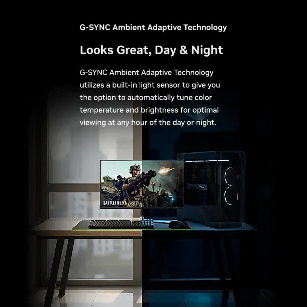 AOC Agon PRO AG276QSG2 27' Gaming Monitor, 2560x1440 QHD, 360Hz, 1ms, NVIDIA G-SYNC Pulsar, R5 HDR, IPS Panel, Ambient Adaptive Sensor, HDMI 2.1, DisplayPort, Built-in Speakers & Headphone Holder