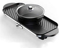 Electric Grill Indoor Barbecue Hot Pot, Detachable Double Pot Induction Cooker, Rice Cooker Electric Baking Pan Electric Oven Electric Barbecue,Portable Nonstick Griddle