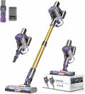 MBTTODF Cordless Vacuum Cleaner,Self-Standing Vacuum Cleaners for Home,Powerful Suction Stick Vacuum Cordless Rechargeable with LED Touch Screen Lightweight Vacuum for Pet Hair Carpet