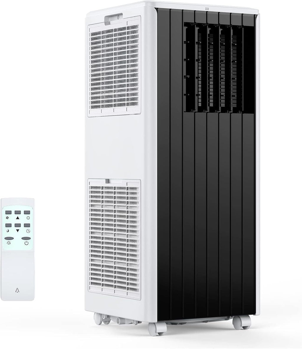 GarveeHome 8000 BTU Portable Air Conditioner, 3-In-1 AC Unit with Fan & Dehumidifier, Quiet Cooling for Rooms Up to 350 Sq.Ft, Remote Control & 24H Timer, Ideal for Bedroom or Apartment Use