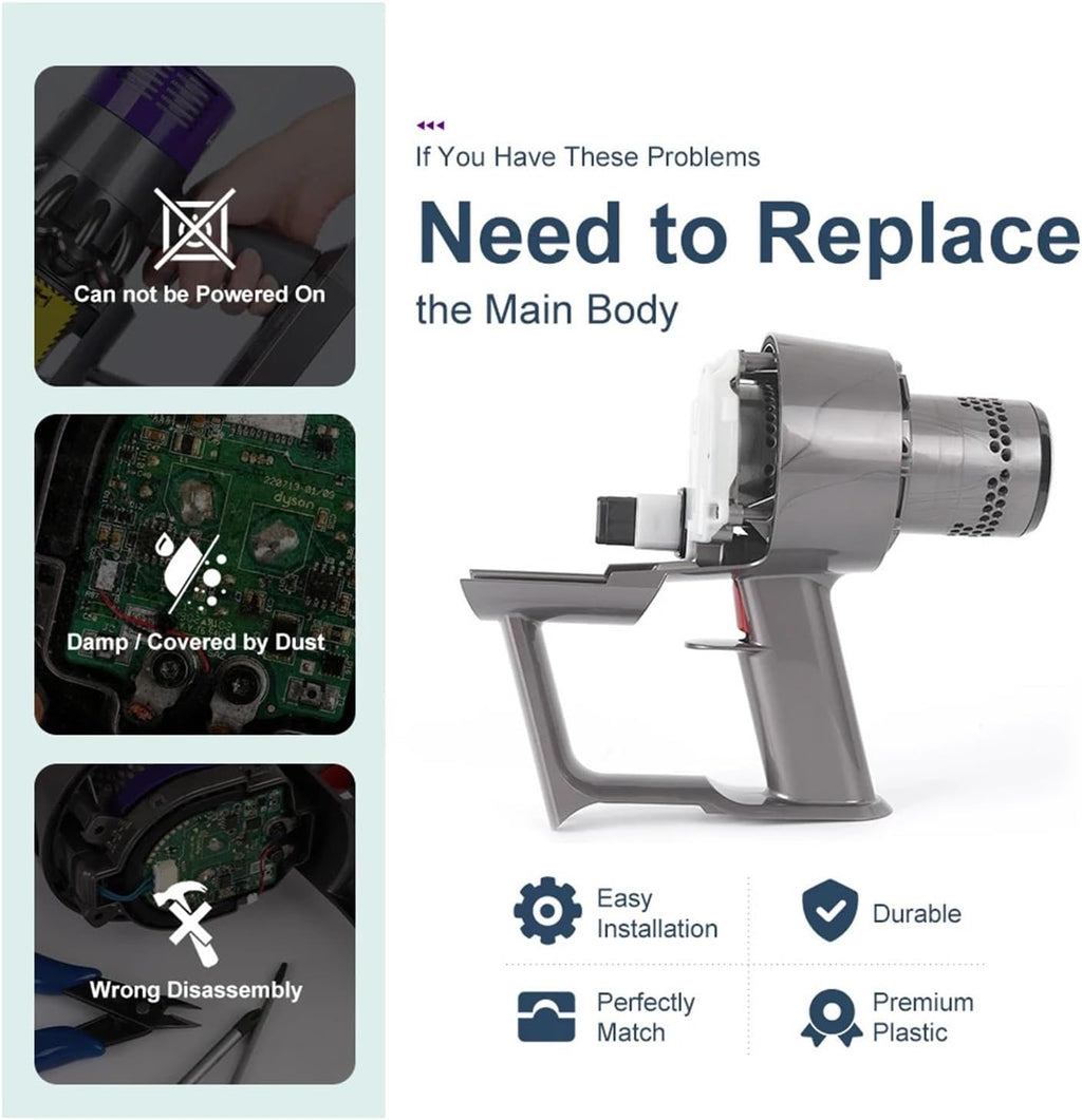 Main Body Motor Host Handle Engine Accessories ，Compatible For Dyson ，V15 SV22 Detect Vacuum Cleaner Switch Assembly Included