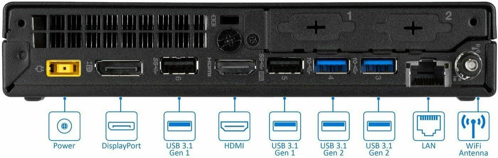 Lenovo ThinkCentre M920q Tiny Desktop,Intel 8-core i7-9700T Up to 4.3 GHz,32GB RAM,New 1TB NVME SSD,HDMI,DisplayPort,WiFi,Bluetooth,Wireless Keyboard Mouse,Windows 11 (Renewed)