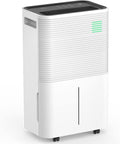 ZAFRO Dehumidifiers for Home, Bathroom, Bedroom, 45 Pints (50 Pint Under 90°F/90% RH) Dehumidifier with Auto Defrost, 4L Water Tank, 3 Colors LED Light, White