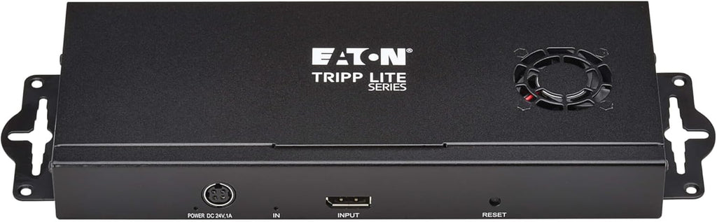 Tripp Lite Series 2-Port DisplayPort to HDMI Splitter + Extender Over Ethernet Cat6, Up to 8K@60Hz Video, 1 in 2 Out, DP 1.4, MST Hub, TAA Compliant, Plug-and-Play, 1-Year Warranty (B156E-002-H8K-K)