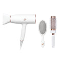 T3 AireLuxe Professional Ionic Hair Dryer and Brush Set, with 5 Heat and 3 Speed Settings, Ion Generator, Cool Shot, Includes Paddle Brush and 2.5' Round Brush