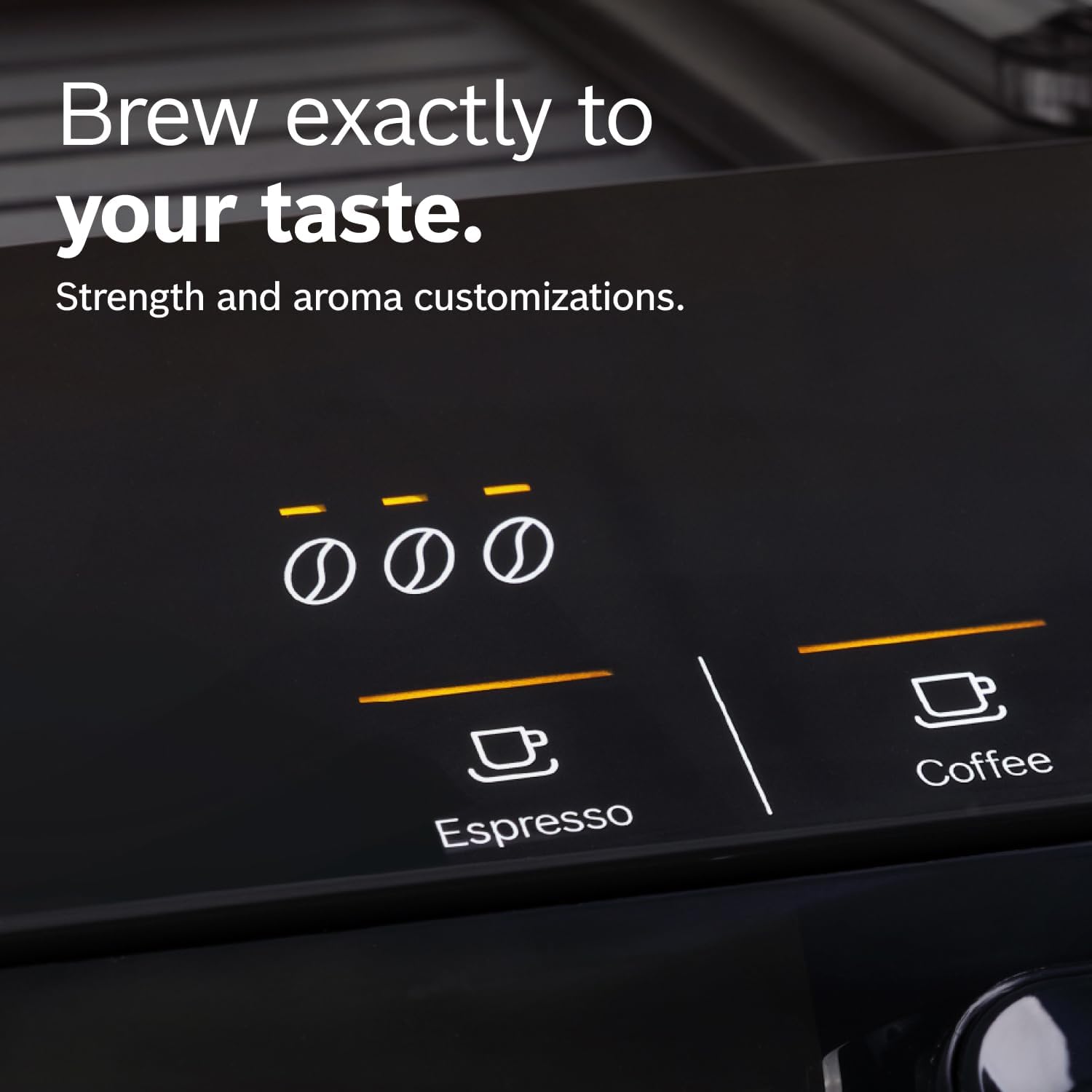 Bosch Fully Automatic Coffee and Espresso Machine - One-Touch Drinks, Barista Quality Super Coffee Maker - Touch Control Panel, Large Bean Capacity - Easy Clean, Maintenance - Black - TIU20109