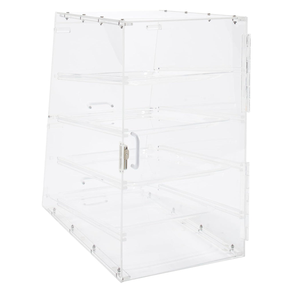 Winco ADC-4 4-Tier Pastry Display Case, Acrylic,Clear,Medium