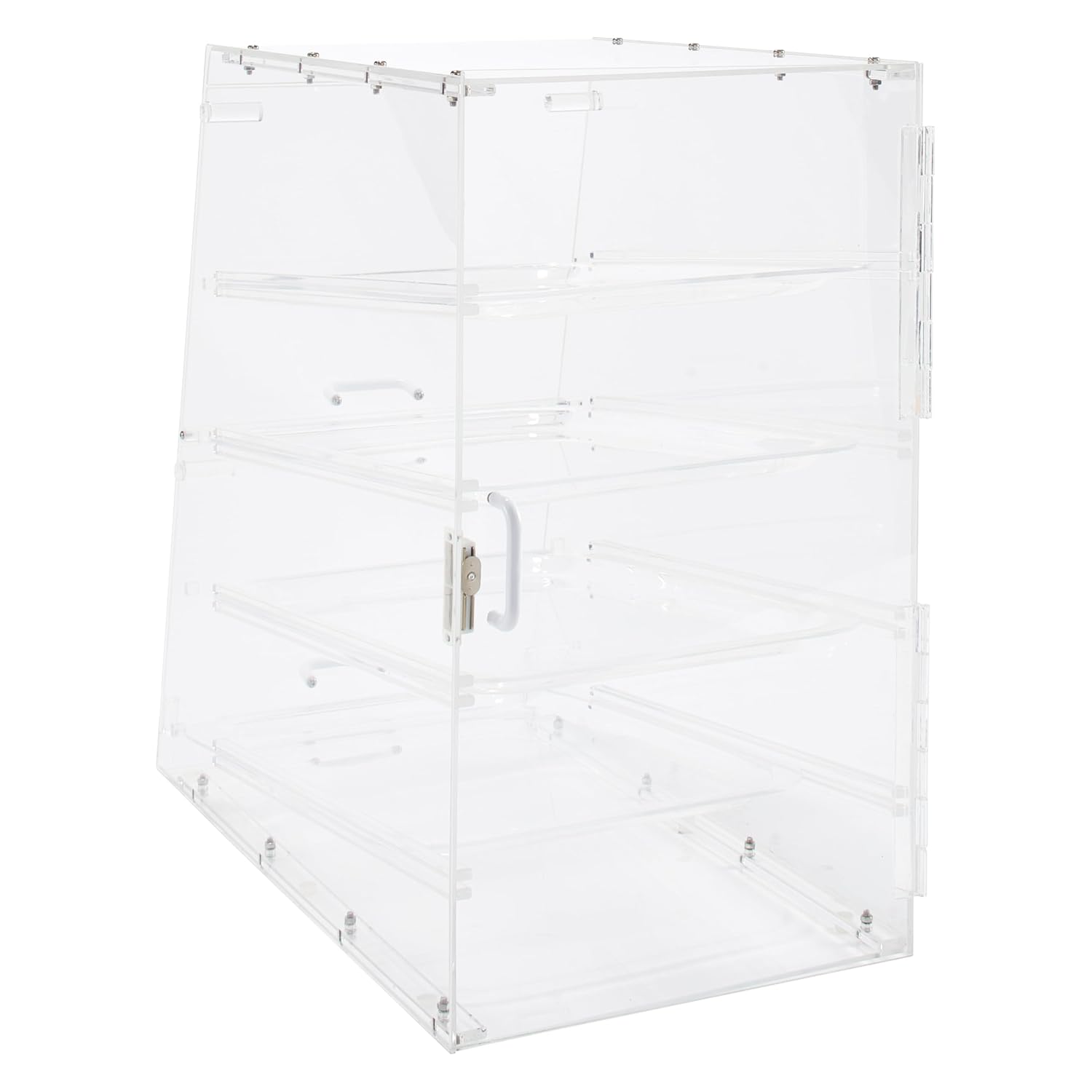 Winco ADC-4 4-Tier Pastry Display Case, Acrylic,Clear,Medium