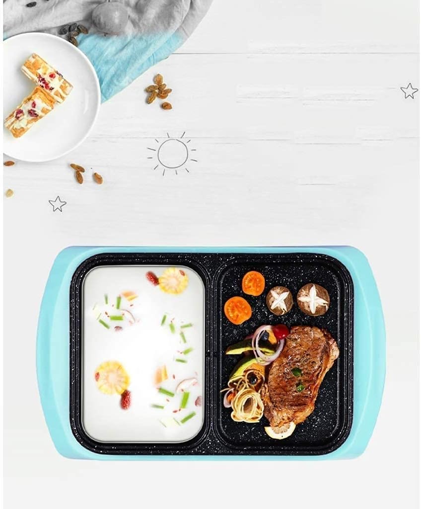 Barbecue Grill Multifunctional Hot Pot, Household Electric Baking Pan Dual-use Barbecue Machine Multifunctional One-Pot Dual-use Independent Switch