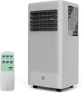 10,000 BTUs Portable Air Conditioner, Portable AC Unit 4 Modes with Cool, Fan, Dehumidifier, Sleep Mode, Cools up to 450 Sq. Ft, Full Set Installation Kit, for Bedrooms Offices Use, Black&Grey Cover