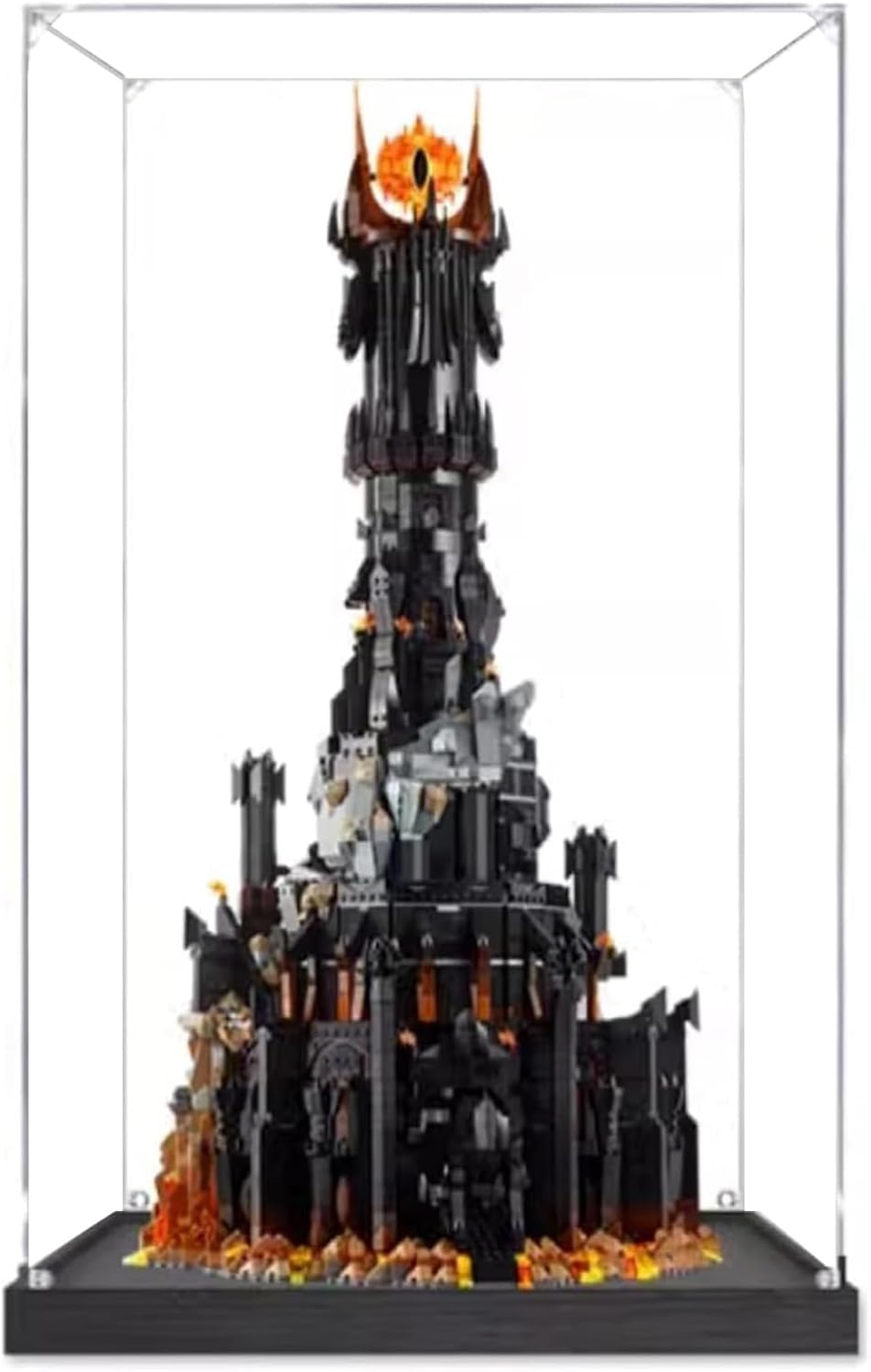 Acrylic Display Case Applies to Lego 10333 Lord of The Rings: Barad-Dûr, Dustproof, Gifts for Model Lovers (19.6X13.7X33.4 in),3mm