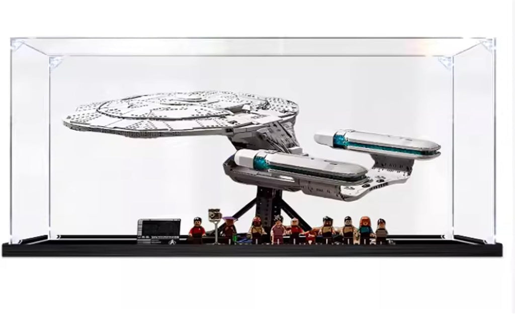 Acrylic Display Case for Lego 10356 Star Trek: Federation Starship Building Set– Dustproof Display Box & Showcase, Display Box Compatible with Lego 10356-Only Display case (3mm)
