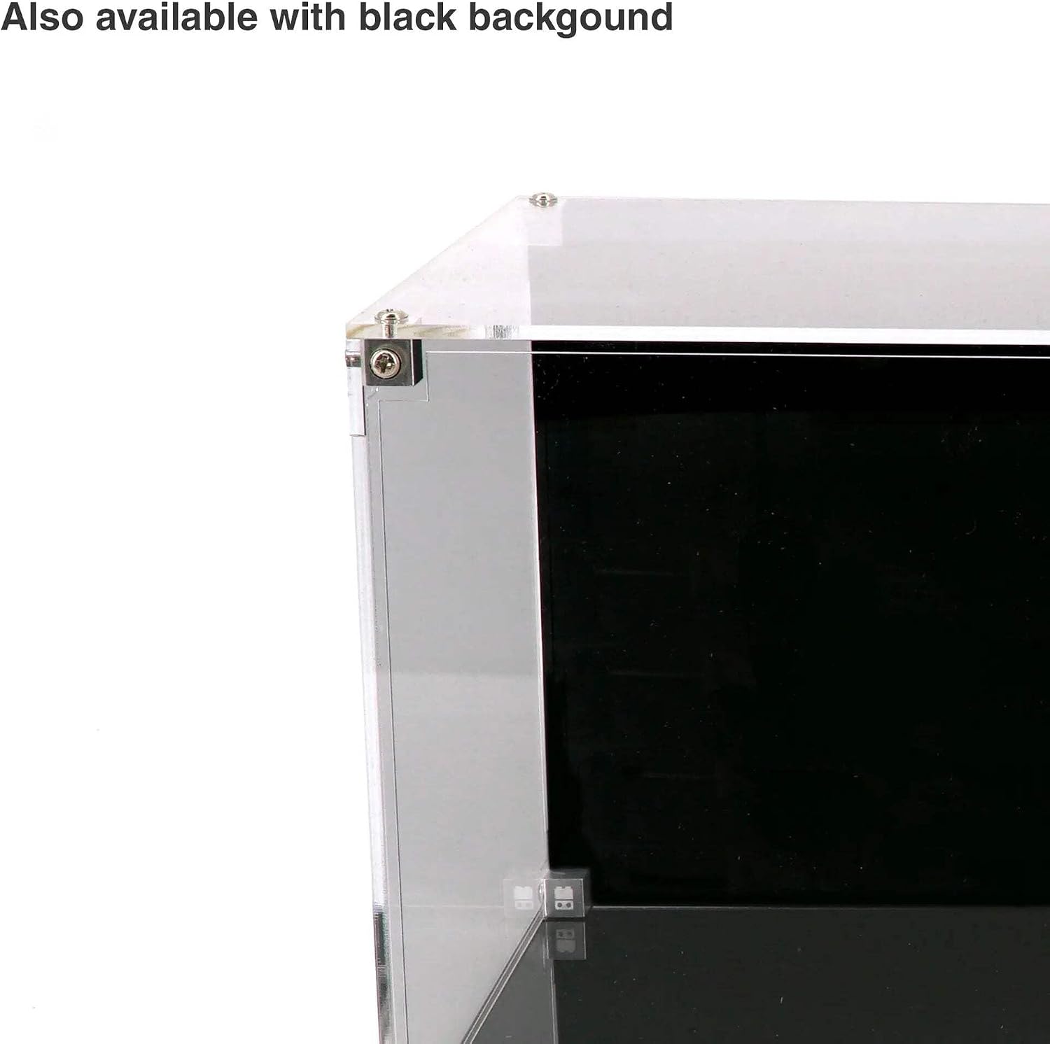 Display Case Compatible with Lego 75398 and 75379 - C-3PO and R2-D2 - Acrylic Dustproof Showcase with Pre-Printed Background - Set Not Included