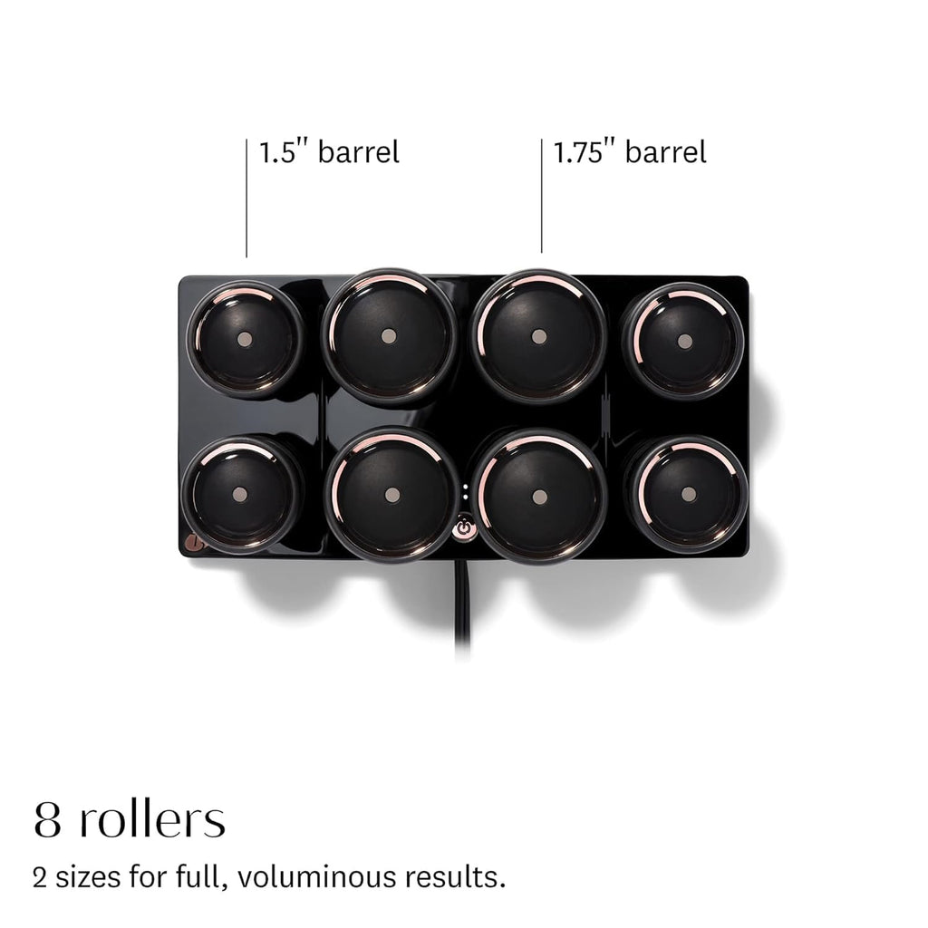 T3 - Volumizing Hot Rollers LUXE | Premium Hair Curler Set for Long Lasting Volume, Body & Shine | Set of 8-4 XL (1.75') & 4 Large (1.5')
