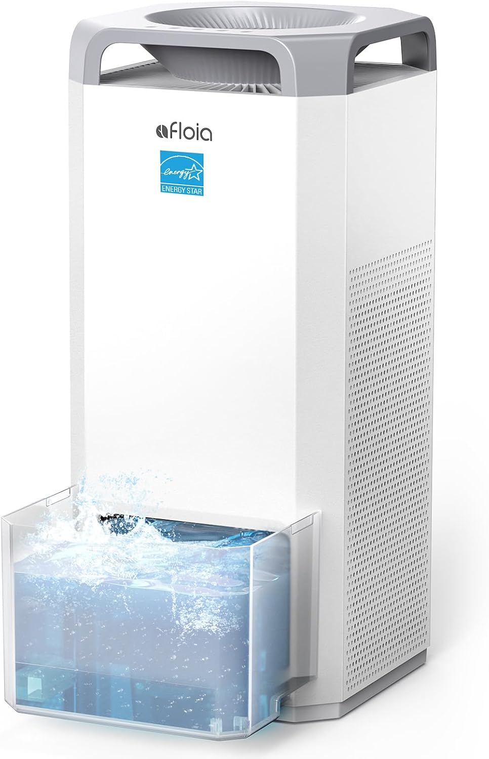 Afloia Humidifier for Bedroom Large Room - Mist Free Evaporative 2 in 1 Humidifier and Air Purifier in One Combo for Home with Top Fill 5L Tank/Humidity&Air Quality Sensor/2-24H Timer