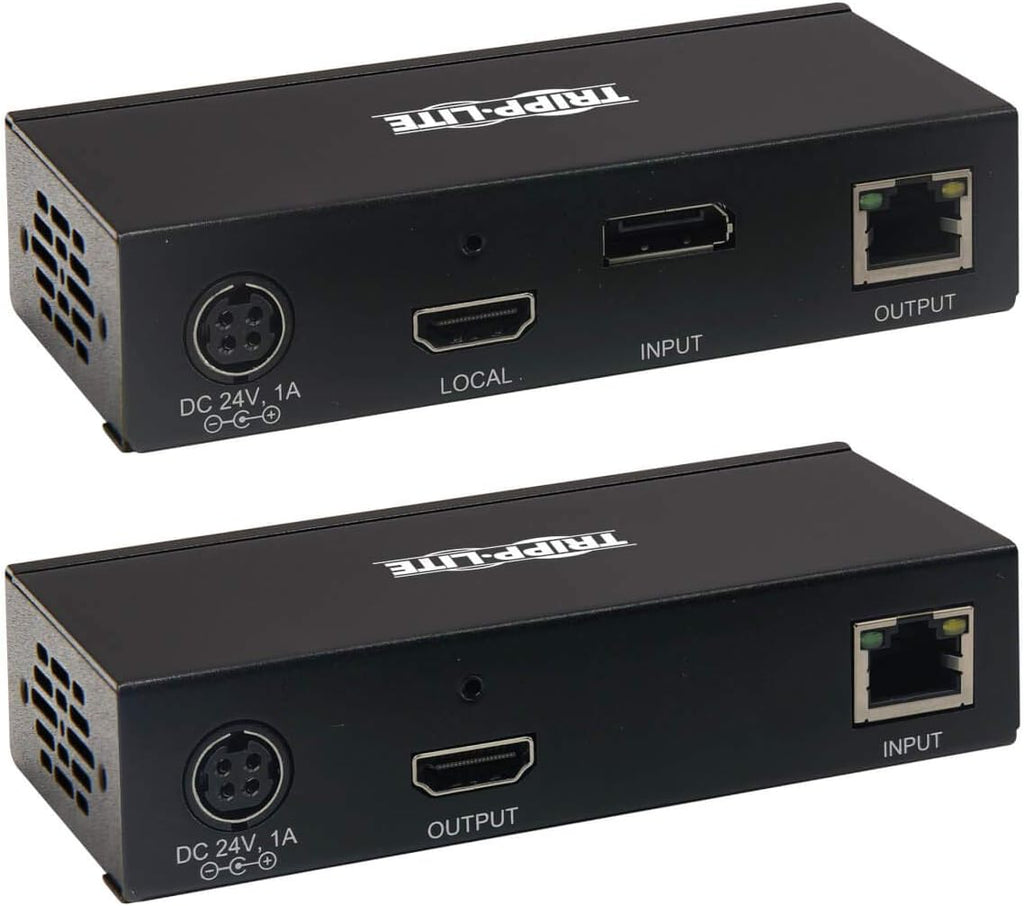 Tripp Lite DisplayPort to HDMI Over Cat6 Extender Kit w KVM Support 4K@60Hz (B127A-1A1-BDBH)