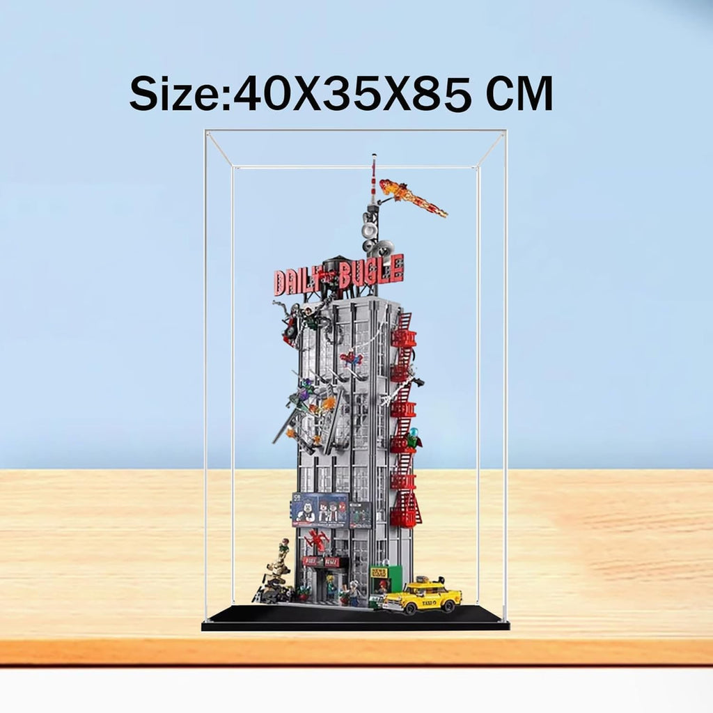 Acrylic Display Case for Lego 76178 Daily Bugle Building Building Set– Dustproof Display Box, Showcase Box, Display Box Compatible with Lego 76178-Only Display case (3mm)