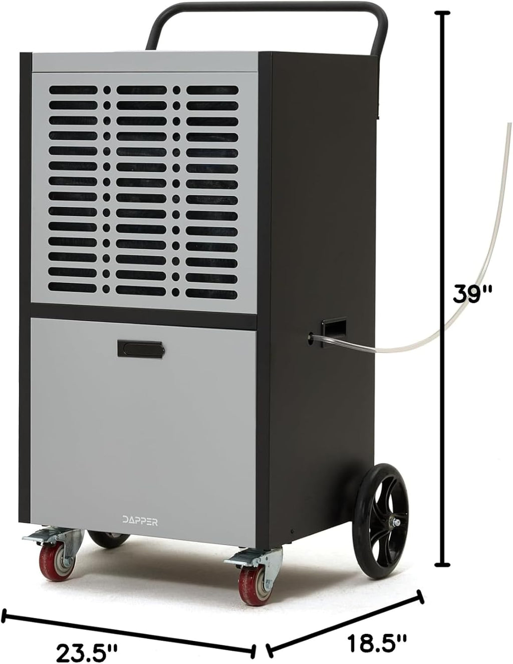 290 Pints Commercial Dehumidifier for Basements & Industrial Spaces – Built-In Pump, Drain Hose, Continuous Operation, 2-Speed Fan, 24000 Sq Ft Coverage