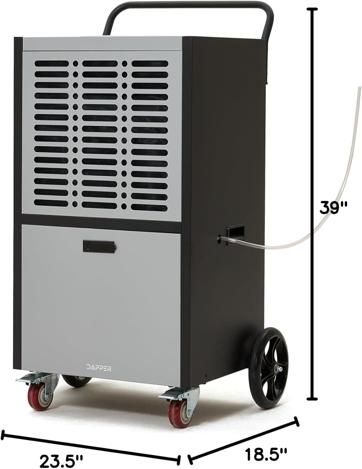 290 Pints Commercial Dehumidifier for Basements & Industrial Spaces – Built-In Pump, Drain Hose, Continuous Operation, 2-Speed Fan, 24000 Sq Ft Coverage
