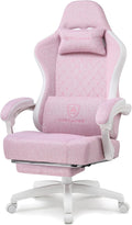 GTPLAYER Gaming Chair, Computer Office Chair with Pocket Spring Cushion, Linkage Armrests and Footrest, High Back Ergonomic Computer Chair with Lumbar Support Task Chair with Footrest