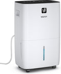 Yaufey 150 Pints Dehumidifier with Pump for Home, Basement and Large Room up to 7000 Sq. Ft., With Drain Hose, Timer, Intelligent Humidity Control and Large Water Tank