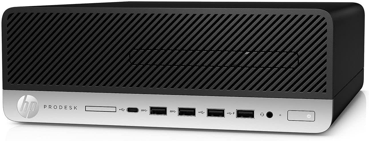HP ProDesk 600 G4 SFF PC | Intel Core i5-8500T | 8GB RAM | 256GB NVMe | Built in AX210 Wi-Fi BT | Displayport to HDMI Adapter| Windows 11 Pro | Small Form Factor (Renewed)